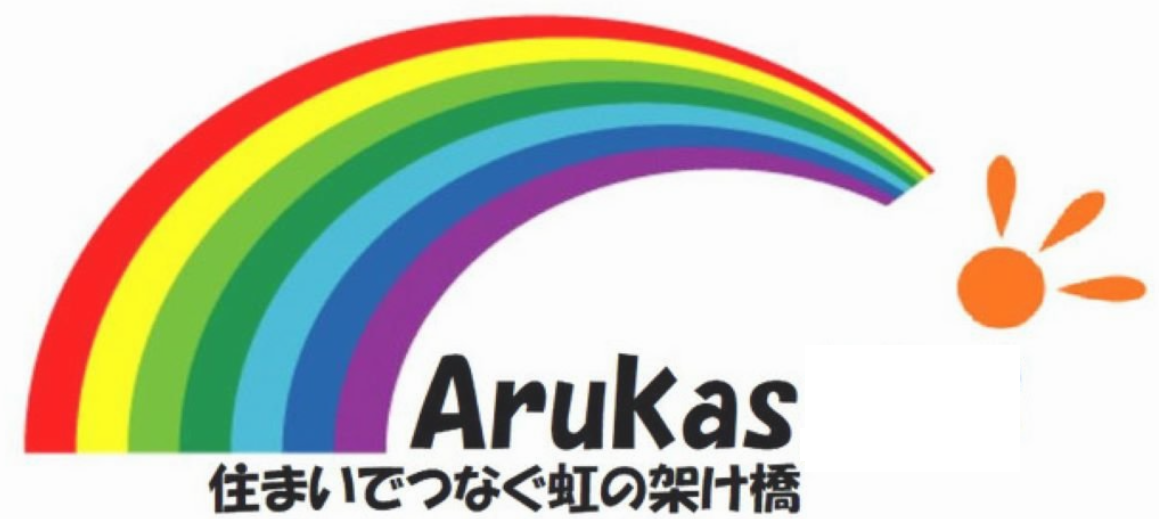 アルカス　虹　ロゴ